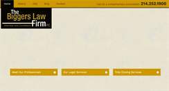 Desktop Screenshot of biggerslawfirm.com