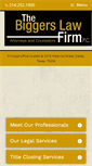 Mobile Screenshot of biggerslawfirm.com